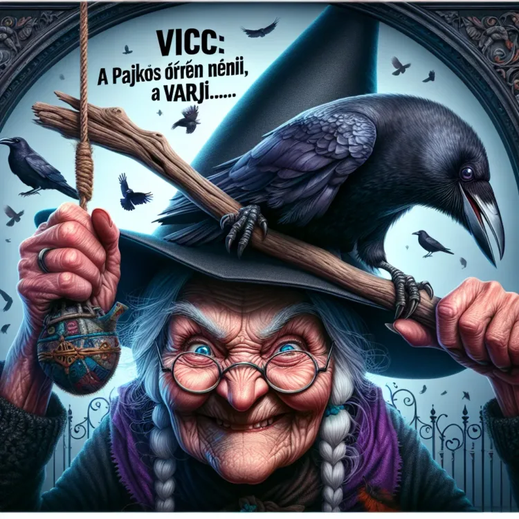 Vicc: A Pajkos Öreg Néni és a Varjú... Vicc: A Pajkos Öreg Néni és a Varjú…