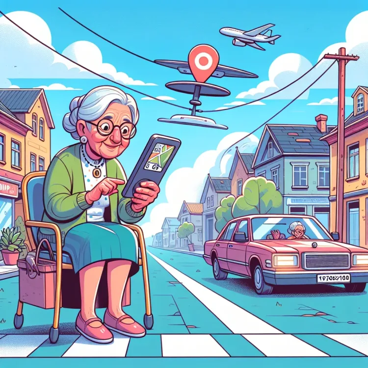 Vicc: A nyugdíjas néni és a GPS... Vicc: A nyugdíjas néni és a GPS…