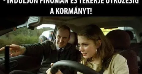 Vicc: Induljon finoman…