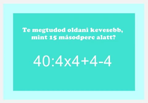 Sokan elbuknak ezen a fejtörőn – Te meg tudod oldani?