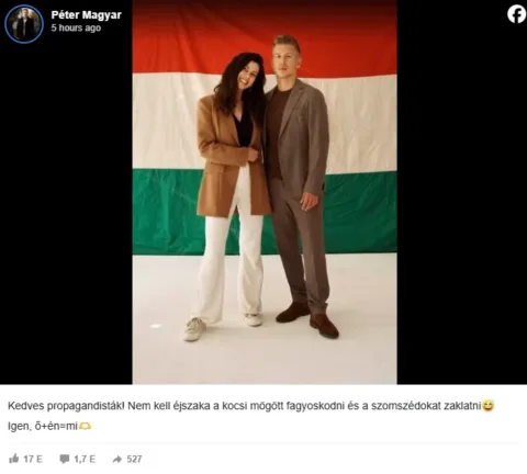 Magyar Péter barátnője