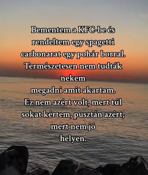 Ez nem a KFC-ről szól……