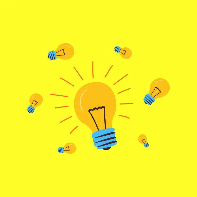 The lamp is shining. A lot of lamps. Cartoon vector. Concept of creative idea. Kvíz: Ebből a 10 kérdésből csak a zsenik érnek el 7-et!