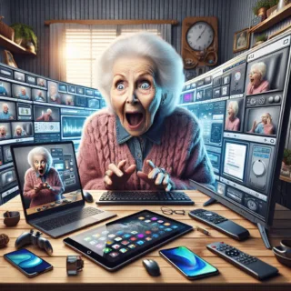 Vicc: A nyugdíjas néni és a modern technológia…