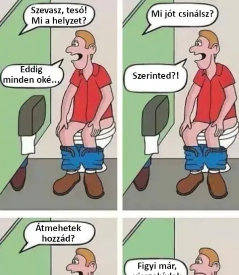 Vicc: Szevasz, tesó! Mi a helyzet?