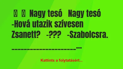 Vicc: 
	    	    Nagy tesó


Nagy tesó


-Hová utazik…