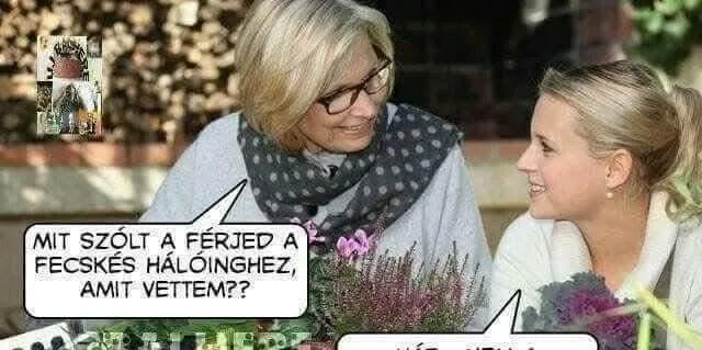 Vicc: Mit szólt a férjed… Vicc: Mit szólt a férjed…