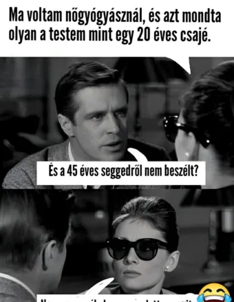 Vicc: Ma voltam nőgyógyásznál…