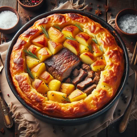 A régi idők csodás receptje: Húsos rakott krumpli