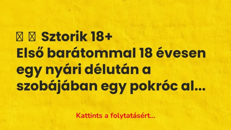Vicces történet:
Sztorik 18+
Első barátommal 18 évesen egy … Vicces történet:
Sztorik 18+
Első barátommal 18 évesen egy …