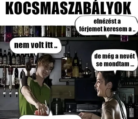 Vicc: Elnézést, a férjemet keresem…