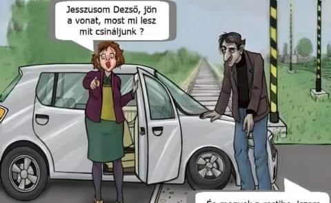 Vicc: Jön a vonat…