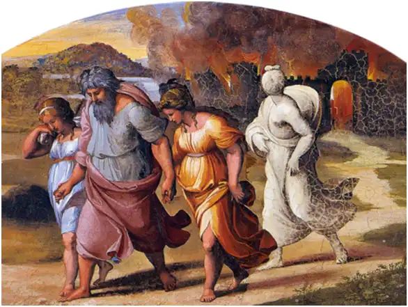 Lót menekülése Szodomából -Apostoli Palota, Vatikán