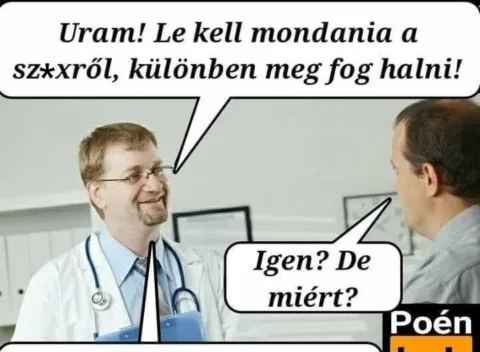 Vicc: Le kell mondania
