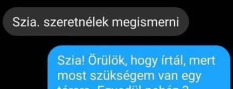 Vicc: Szeretnélek megismerni