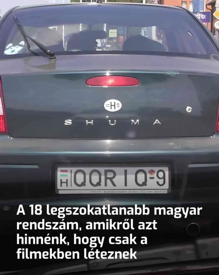 A 18 legkülönlegesebb magyar rendszám, nem csak filmvásznon látható