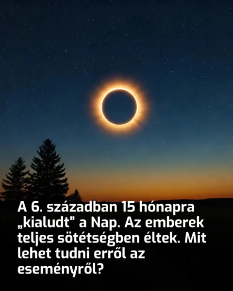 A 6. században 15 hónapra „kialudt” a Nap. Az emberek A Nap 15 hónapra „elsötétült” a 6. században: Emberek teljes sötétségben