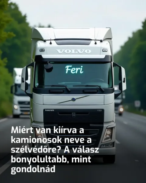 Miért van kiírva a kamionosok neve a szélvédőre? A válasz Kamionosok szokása: Miért írják ki a nevüket a szélvédőre?