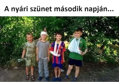 A nyári szünet második napján...