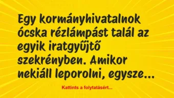 Vicc: A kormányhivatalnok talál egy ócska rézlámpást