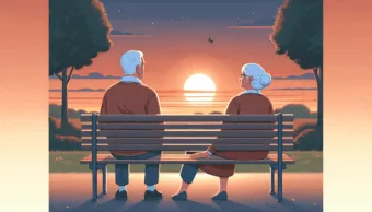 Vicc: A nyugdíjas bácsi ült a padon, mellett a felesége, és éppen a naplementét…