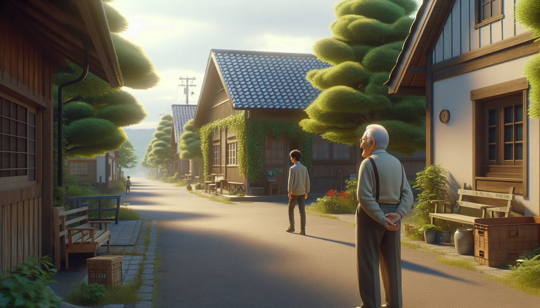 Vicc: Az idős bácsi sétál a faluban, és észreveszi, hogy a szomszéd fiatalember…