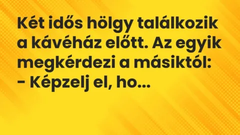 Vicc: Képzelj el, hogy elmúltam nyolcvan éves!…