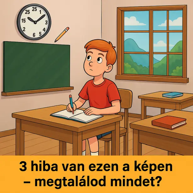 Rejtvény: 3 hiba van ezen a képen – megtalálod mindet?