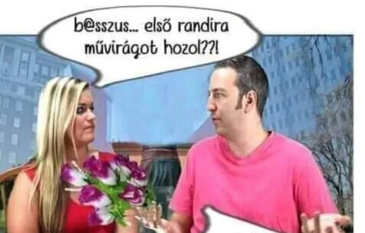 Vicc: Első randira művirág?