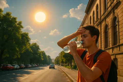 Holnapi időjárás: 2025. július 5‑én országszerte rekkenő hőség