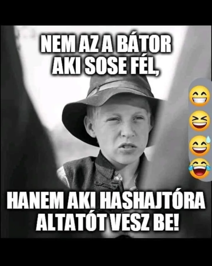 Nem az a bátor aki sose fél, hanem aki hashtátóra altatót vesz be! Nem az a bátor aki sose fél, hanem aki hashtátóra altatót vesz be!