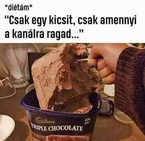 Csak egy kicsit, csak amennyi a kanálra ragad...