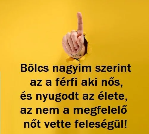 Bölcs nagyim szerint az a férfi aki nős? Bölcs nagyim szerint az a férfi aki nős?