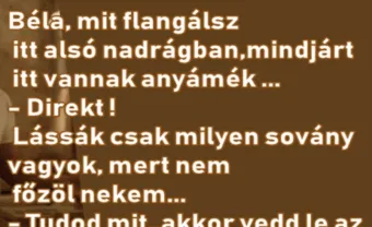 Vicc: Béla és az alsónadrág….