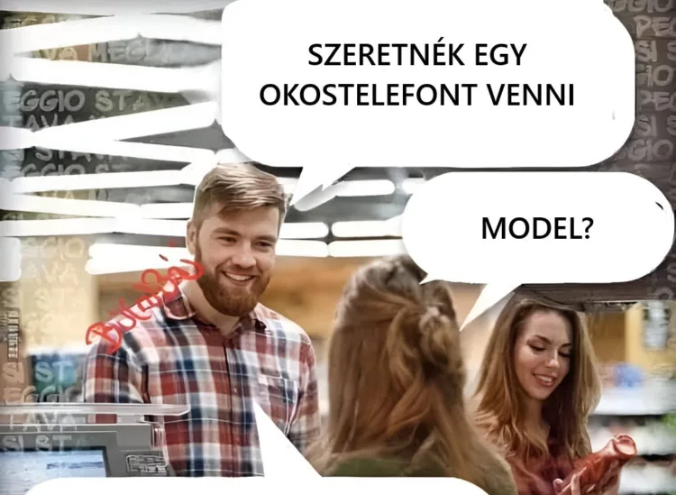 Vicc: Szeretnék egy okostelefont…