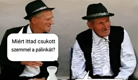 Vicc: Miért ittad csukott szemmel…