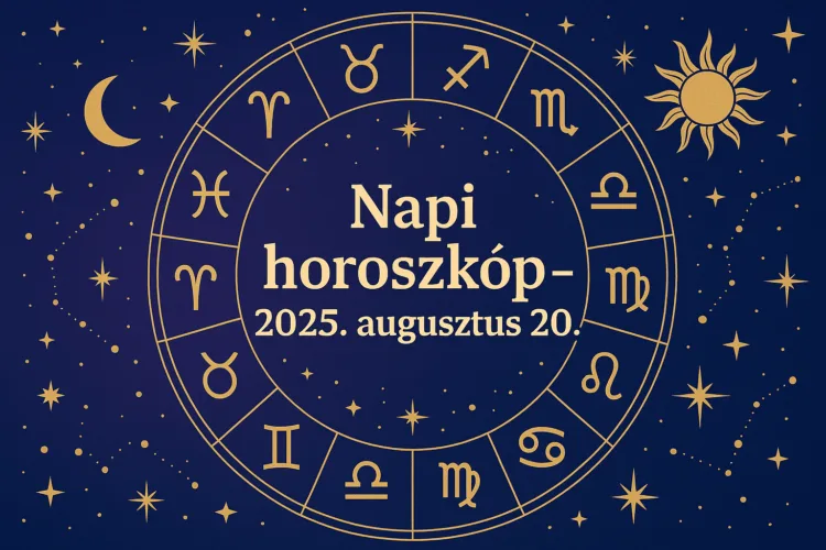 Mai horoszkóp – 2025. augusztus 20.
