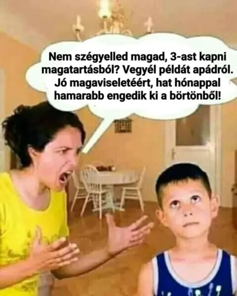 Nem szégyelled magad, 3-ast kapni magatartásból?