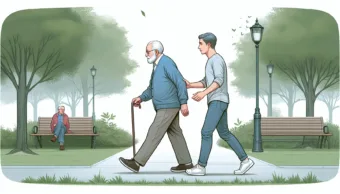 Vicc: Az idős bácsi a parkban sétálgat, mikor megállítja egy fiatalember.