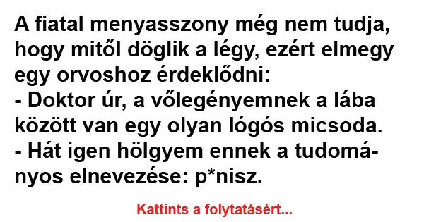 Vicc: Juliska még úgysem tudja, hogy mekkorának kel lenni