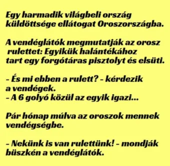 Vicc: Orosz rulett Vicc: Orosz rulett