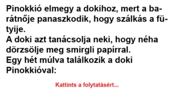 Vicc: Pinokkió elmegy a dokihoz