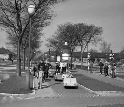 XIII. Gyermek tér, gyermek közlekedési park, 1964, Magyar Rendőr/65032fortepan.
 #RK1752209527