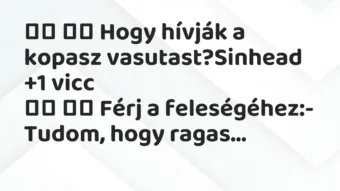 Vicc: Hogy hívják a kopasz vasutast?Sinhead …