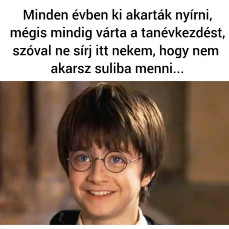 Minden évben ki akartál nyírni, mégis mindig várta a tanévkezdést, szóval ne sírj itt Minden évben ki akartál nyírni, mégis mindig várta a tanévkezdést, szóval ne sírj itt