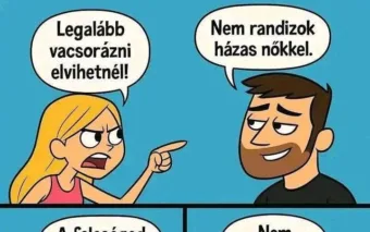 Vicc: Legalább vacsorázni…