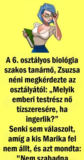 Vicc: A kislány „piszkos” válasza arany visszatérésre kényszeríti a tanárnőt