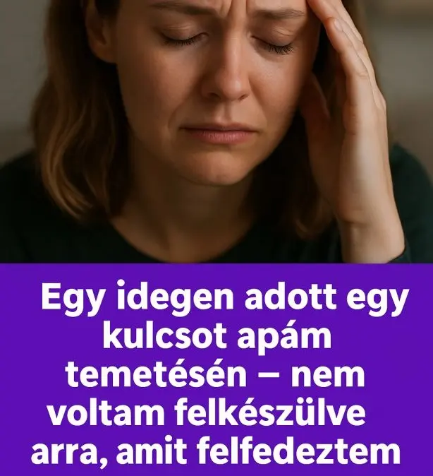 Az apám temetésén egy idegen nő adott nekem egy kulcsot – azt nem sejtettem, mi vár rám…