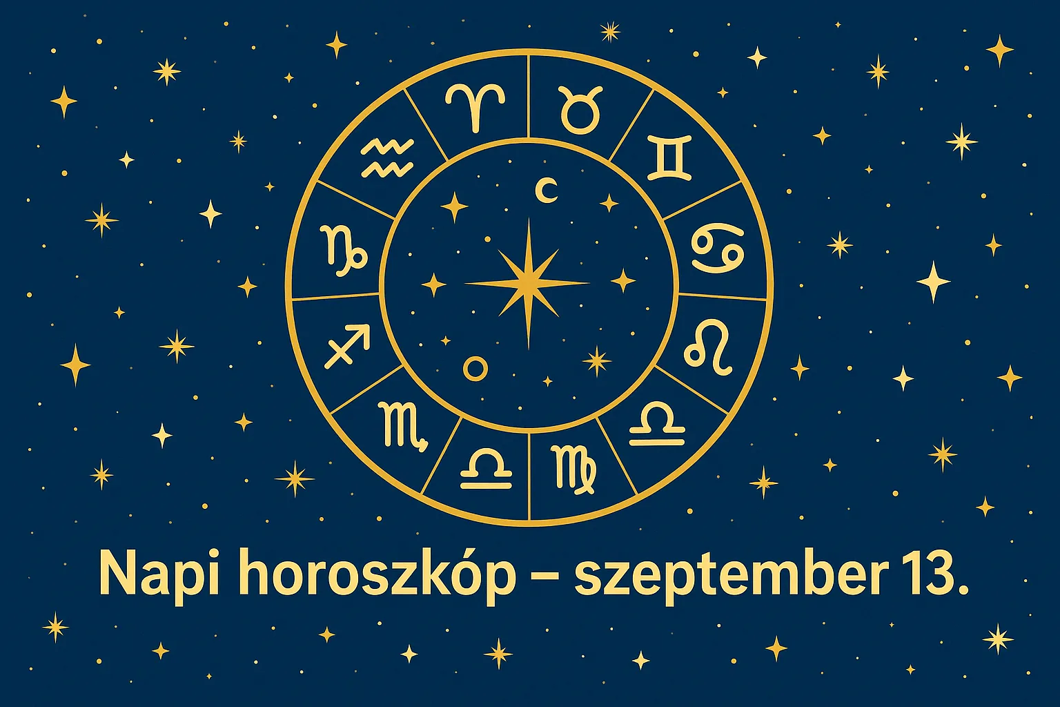 Mai horoszkóp – szeptember 13.