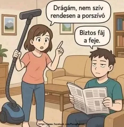Drágám, nem szív rendesen a porszívó... Drágám, nem szív rendesen a porszívó...